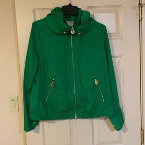 Michael Kors Green Hooded Jacket sz M